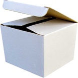 VP120 Kartonska kutija za šolje bela, 10x10x10cm (25 kom.)