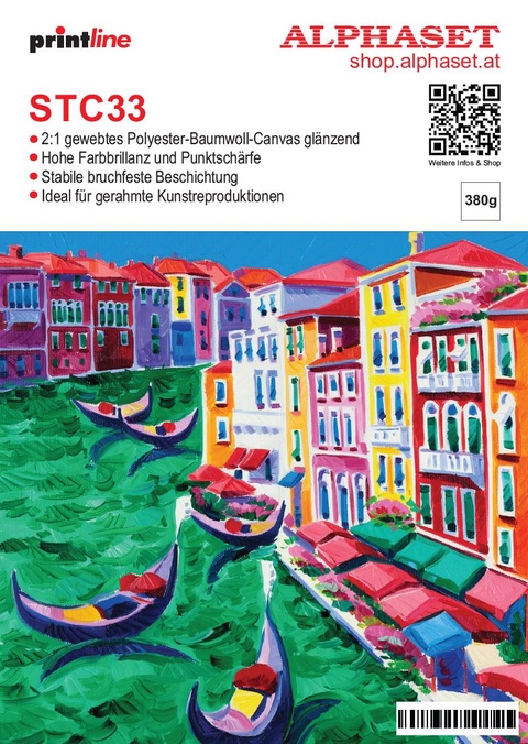 STC33 Kanvas Poly cotton sjaj 380g